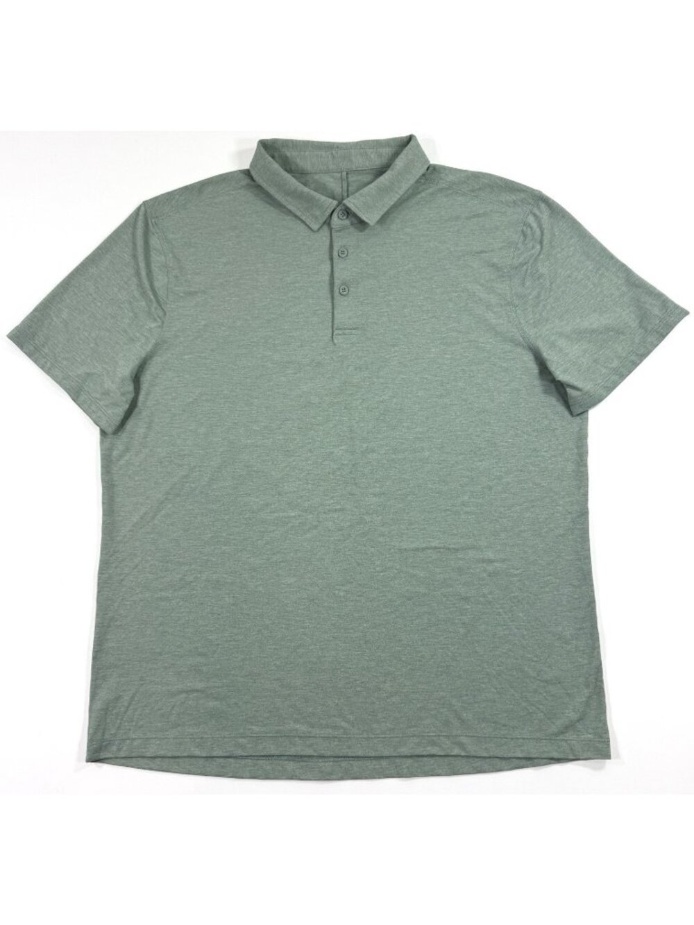 Lululemon Mens Evolution Polo Shirt Size 2XL Slim Fit Green Golf Athleisure